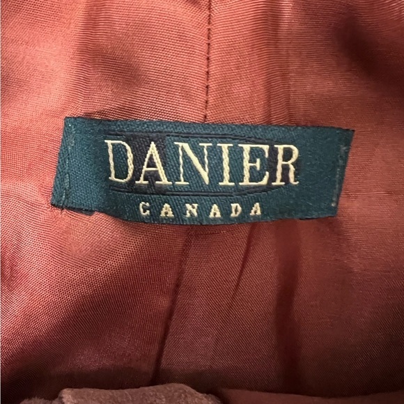 Danier Brown Suede Leather Straight Leg Pants Size 8 - Picture 7 of 16